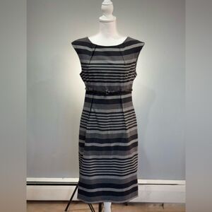 SALE! Black/Gray Calvin Klein Sheath Dress Size 10 VGUC